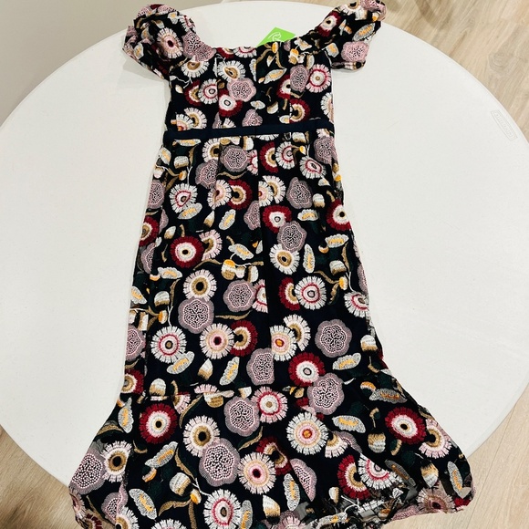 NWT Sam Edelman Helium Floral Embroidered Off the Shoulder Dress - Picture 6 of 9